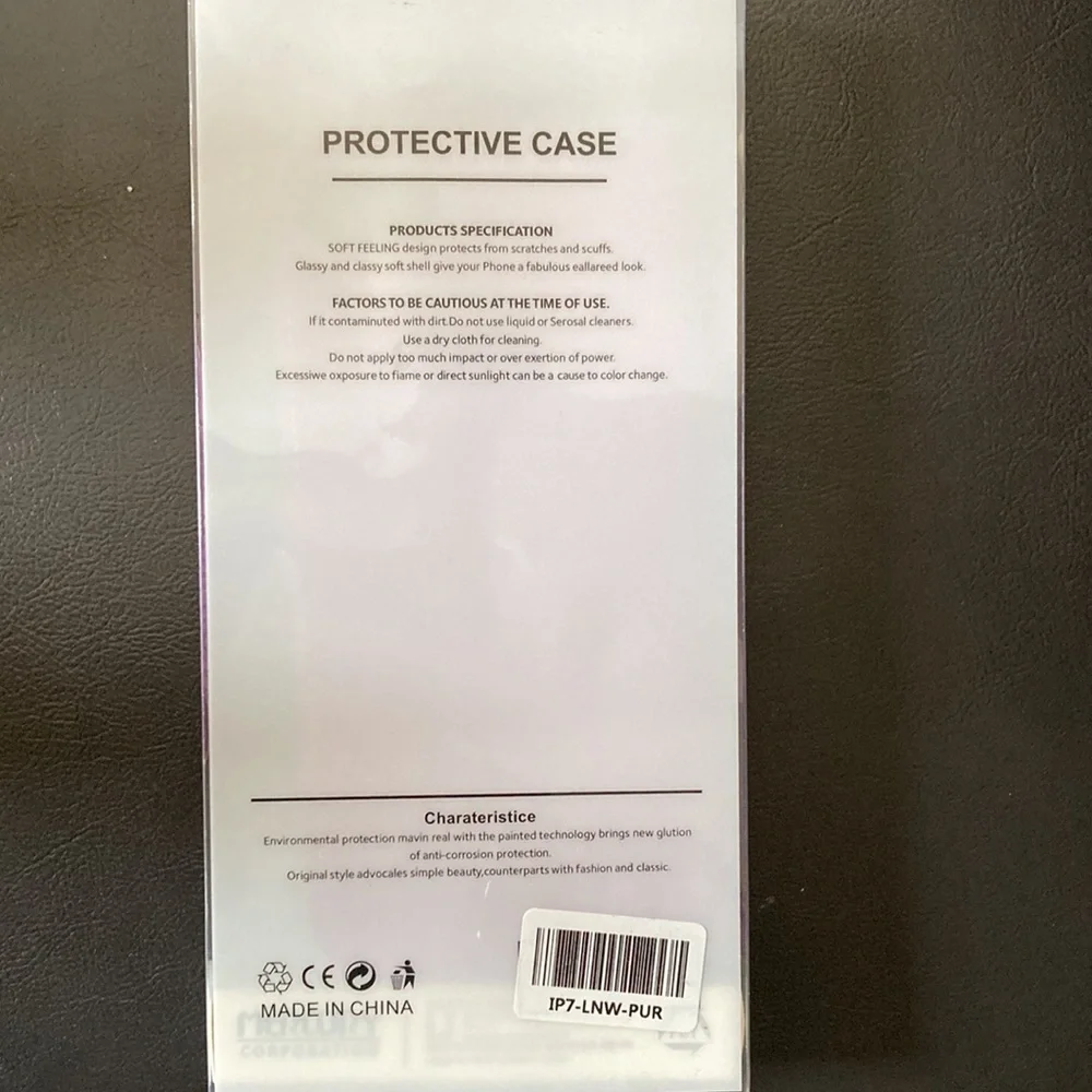 I phone SE wallet case purple
